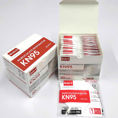 코비드 보호 수준을 위한 접힌 KN95 미립자 인공 호흡 장치