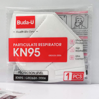GB2626-2019 표준 부다-U BU-E978과 접기 kn95 미립자로 된 인공 호흡 장치 마스크