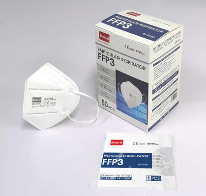 세륨 FFP3 안면부 인공호흡기, FFP3 NR 처분할 수 있는 가면 50Pcs/Box