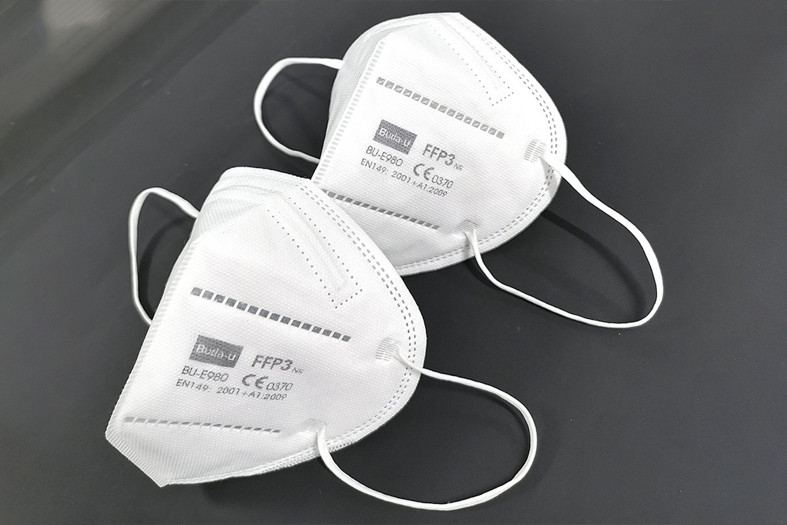 하얀 CE 인증 폴딩 타입과 반면마스크를 필터링하는 부다-U FFP3 면 마스크 인공 호흡 장치, FFP3 입자