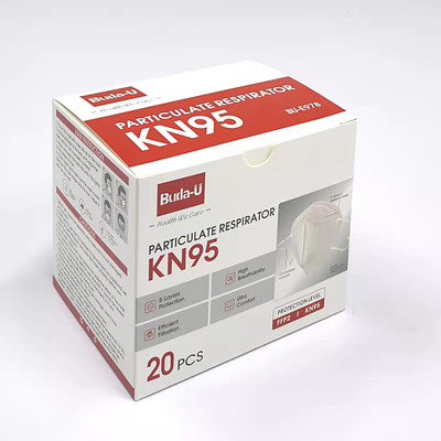 95% 여과 효능과 KN95 인공 호흡 장치 마스크를 엠보싱 처리하는 얼오옵스