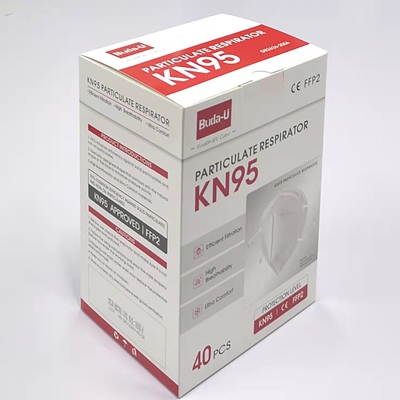 미국 에우아섬 승인을 받은 KN95 면 마스크, KN95 보호 마스크 단일 팩, 목록화된 FDA
