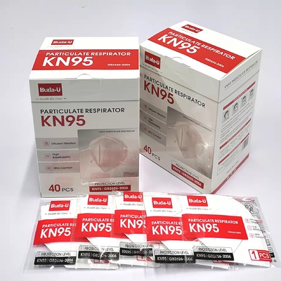 목록화된 하얀 검은 KN95 면 마스크 인공 호흡 장치 높은 여과 작용 비율 FDA