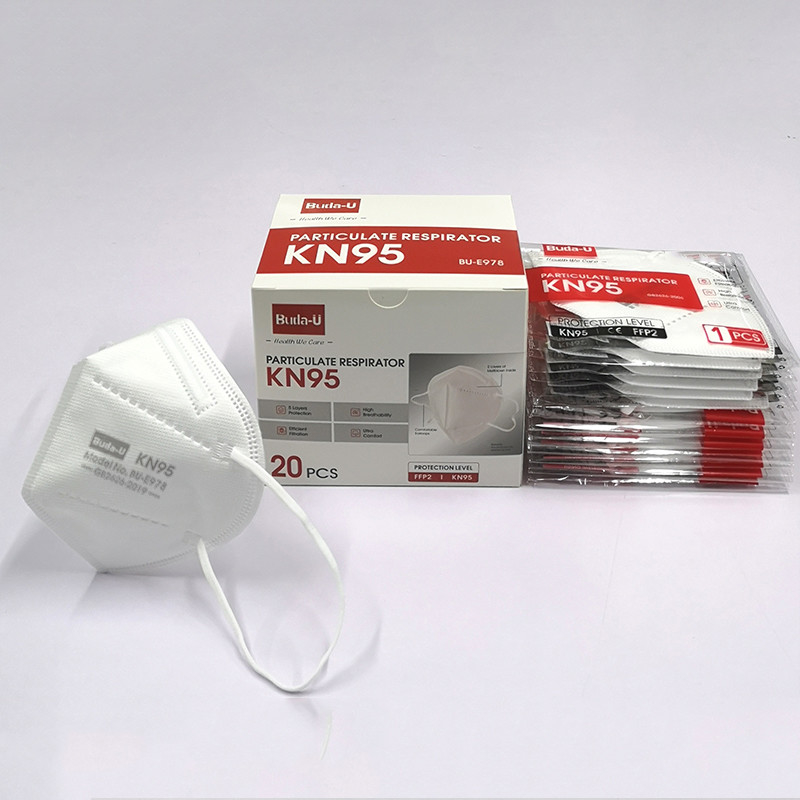 반면마스크, 짠 것이 아닌 KN95 인공 호흡 장치 마스크, 2+2+1 레이어와 FDA 에우아섬 모델을 필터링하는 KN95