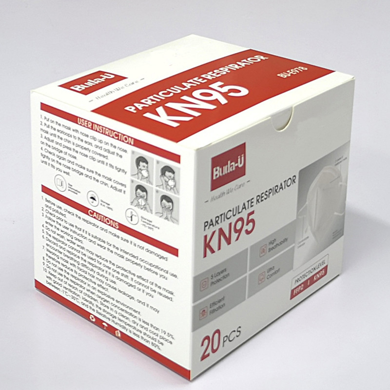 5 층 KN95 미립자로 된 인공 호흡 장치, KN95 면 마스크 FDA는 찬성했습니다